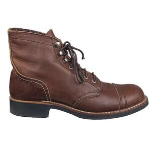 Red Wing Women’s Heritage Iron Ranger Brown Leather Boot Size US 7
